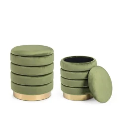 Darina Set 2 Pouf Con Contenitore