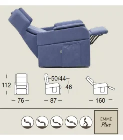 Dispositivo Medico Con Solida Struttura In Ferro E Morbida Seduta In Poliuretano Memory Foam.