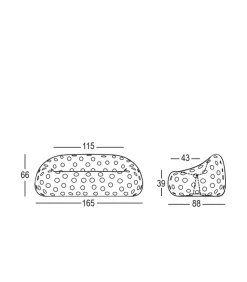 Divano Airball Di Plust, Realizzato Interamente In Italia In Polietilene Per L'Outdoor.