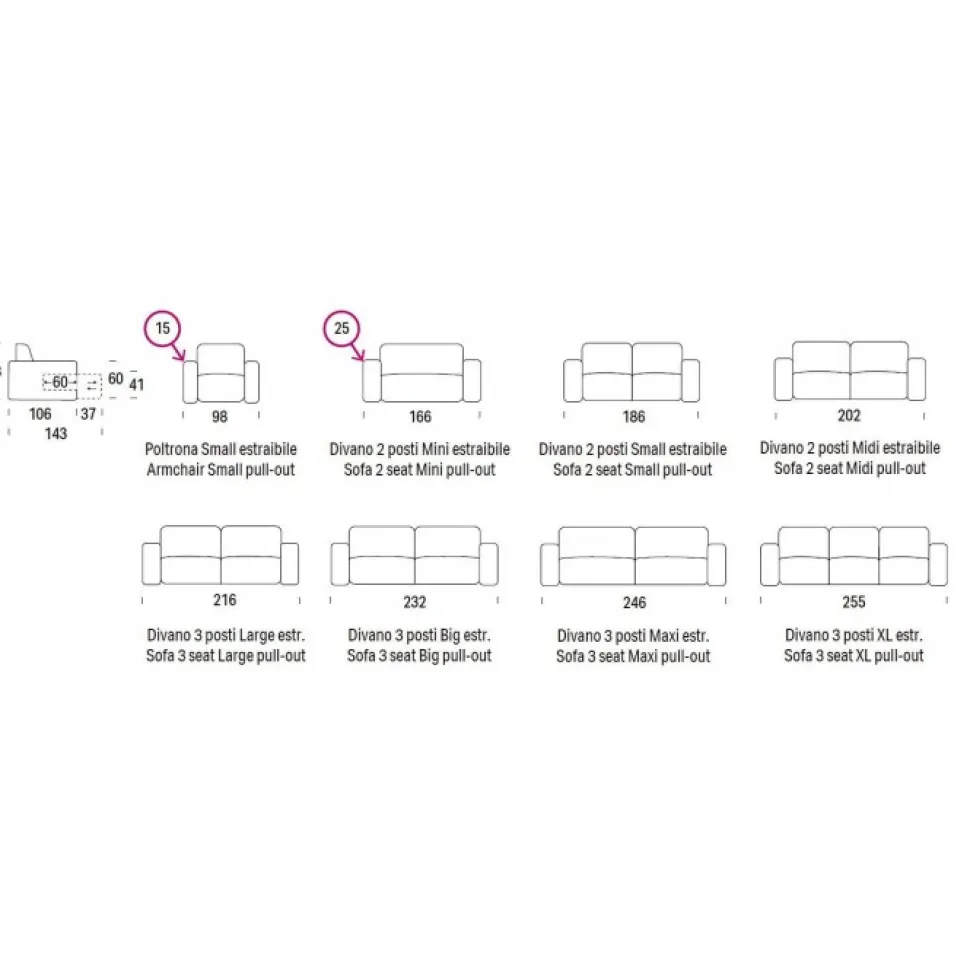 Divano Byron, La Seduta Si Allunga E Diventa Chaise Longue