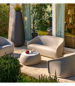 Divano Da Giardino Settembre Sofa Di Plust, Con Certificazione Catas.