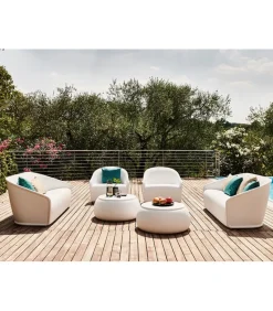 Divano Da Giardino Settembre Sofa Di Plust, Con Certificazione Catas.