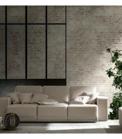 Divano Double, Con Confortevoli Seduta Estraibile E Braccioli Da 11-21-26 Cm.