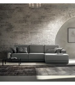 Divano Double, Con Confortevoli Seduta Estraibile E Braccioli Da 11-21-26 Cm.