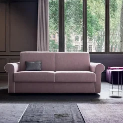 Divano Letto Callas Con Elegante Bracciolo Stondato