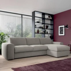 Divano Letto Con Penisola Spike, Anche Con Contenitore