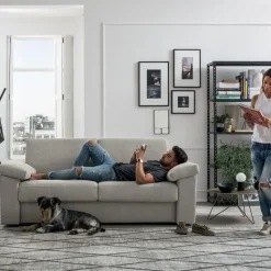 Divano Letto House, Con Confortevoli Cuscini Bracciolo