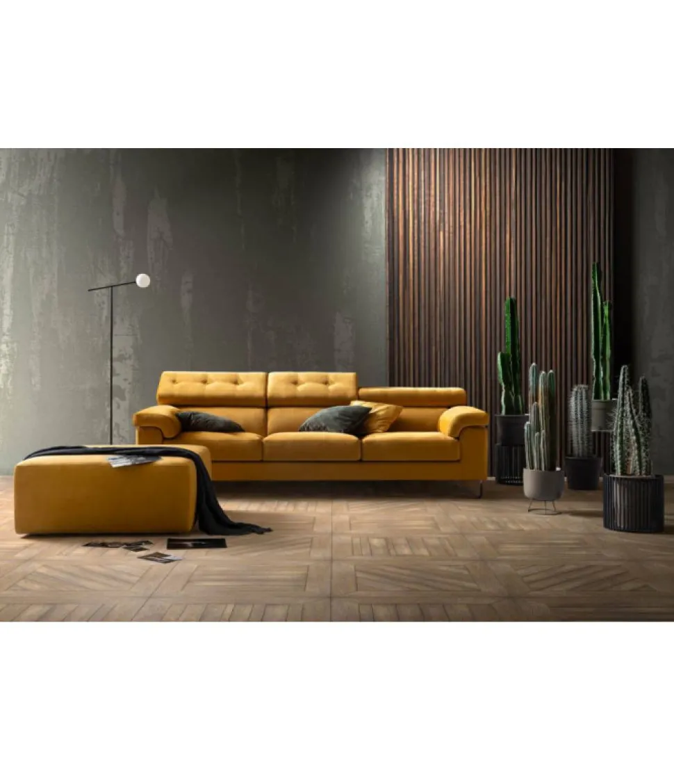 Divano Step Special, Scegli Il Rivestimento Tra Tessuti, Pelli Ed Ecopelli