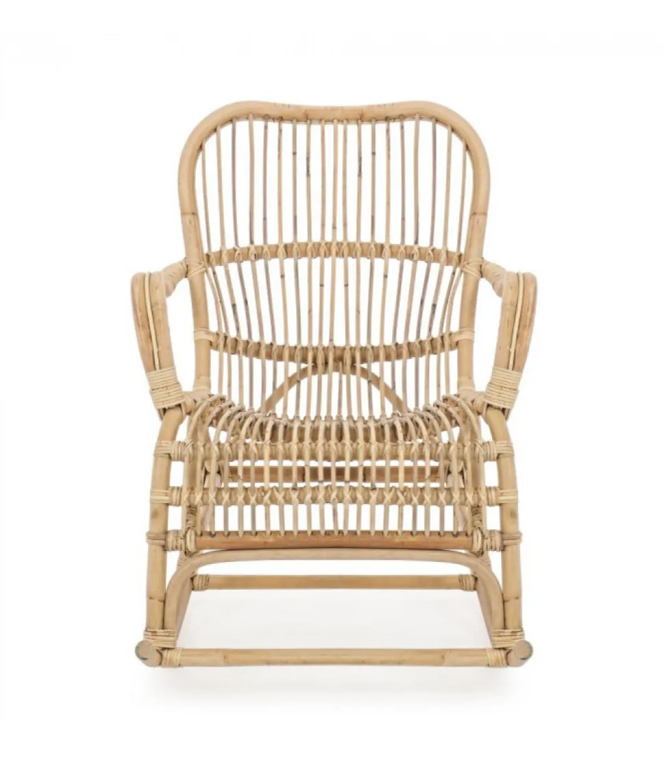 Dondolo Casimira Nat Struttura In Rattan