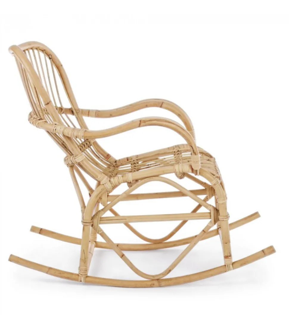 Dondolo Casimira Nat Struttura In Rattan