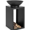 Efesto Braciere Con Porta Legna 50 X 50