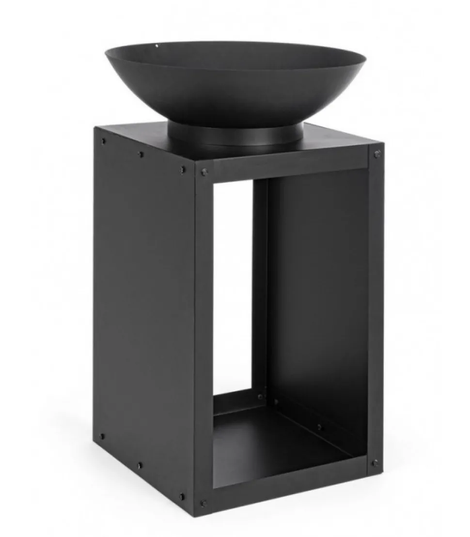 Efesto Braciere Con Porta Legna 50 X 50