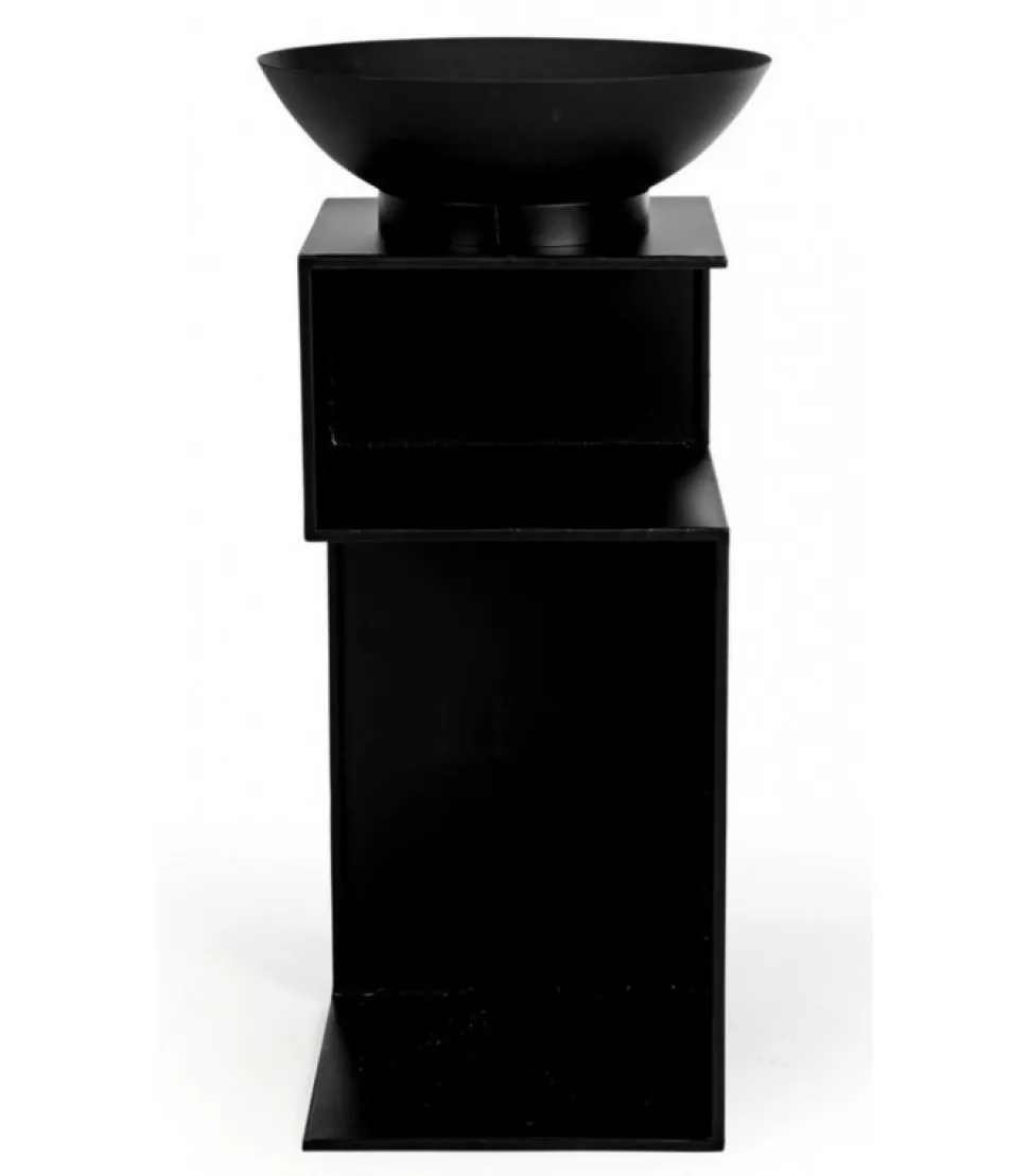 Efesto Braciere Con Porta Legna Diametro 38 J19