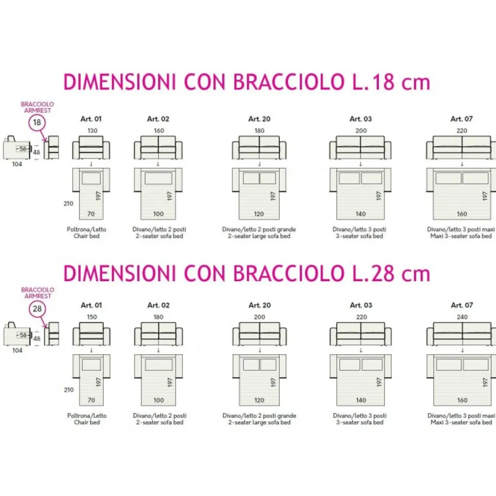 Efron, Divano Letto Confortevole Ed Elegante