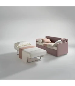 Enjoy Twice Divano, Letto Imbottito Con Secondo Letto Estraibile Laterale