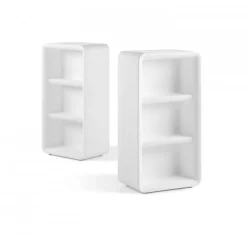 Espositore Di Bottiglie In Polietilene, Con Piedini Regolabili, Ma Accessoriabile Di Kit Ruote.