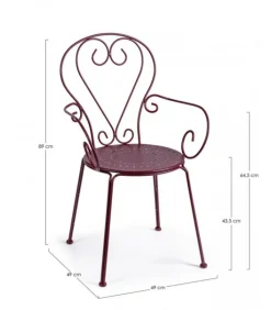 Etienne Sedia Con Braccioli