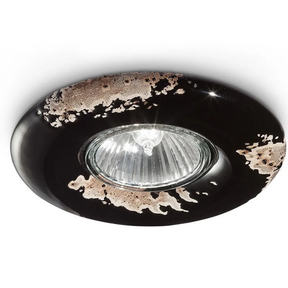 Faretto Brest A Incasso, Realizzato In Ceramica Effetto Vintage, Interamente In Italia Da Ferroluce.