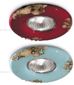 Faretto Brest A Incasso, Realizzato In Ceramica Effetto Vintage, Interamente In Italia Da Ferroluce.