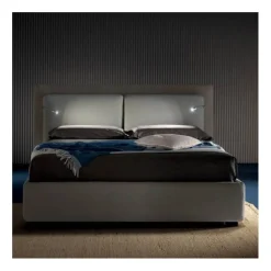 Flux, Letto Contenitore Con Testiera Relax Regolabile E Accessori Di Prestigio