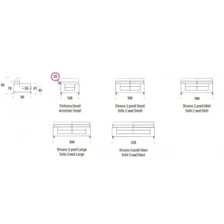 Fred, Divano Moderno Con Poggiatesta Regolabile In 15 Posizioni
