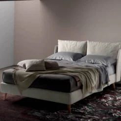 Fun, Letto Imbottito Comodocon Testira In Miultistrati Rivestito