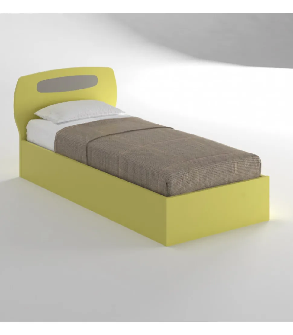 Fungo, Letto Singolo Con Contenitore Per Cameretta