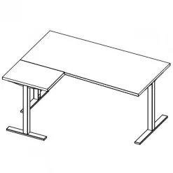 Idea Tube Scrivania Con Struttura In Metallo E Piano In Laminato Di Molti Colori