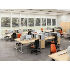 Idea Tube Scrivania Con Struttura In Metallo E Piano In Laminato Di Molti Colori