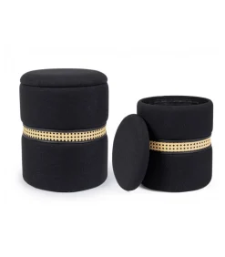 Karina Set 2 Pouf Con Contenitore