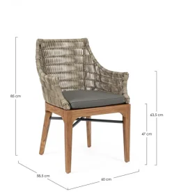 Keilani Sedia Con Braccioli