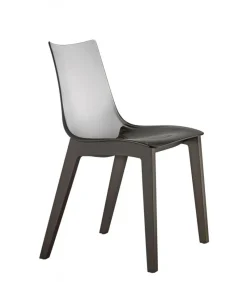 La Scocca In Policarbonato E Disponibile Bianca E Trasparente, Le Gambe In Faggio Naturale E Wenge.