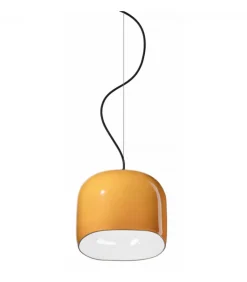 Lampada Ayrton, Realizzata In Italia Con Paralume In Ceramica Smaltata.