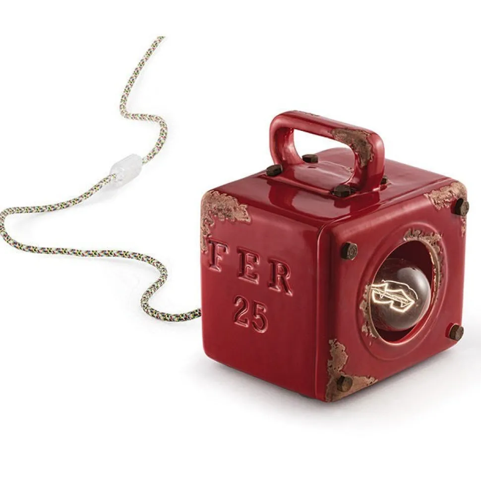 Lampada Da Tavolo Vintage Bibury, Progettata E Realizzata Interamente In Italia Da Ferroluce.