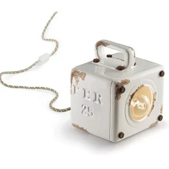 Lampada Da Tavolo Vintage Bibury, Progettata E Realizzata Interamente In Italia Da Ferroluce.