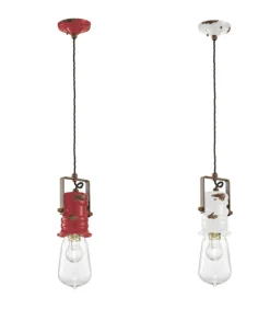 Lampada Sospesa Chinatown Di Ferroluce, Realizzata In Ceramica E Disponibile In Molte Finiture Anticate.