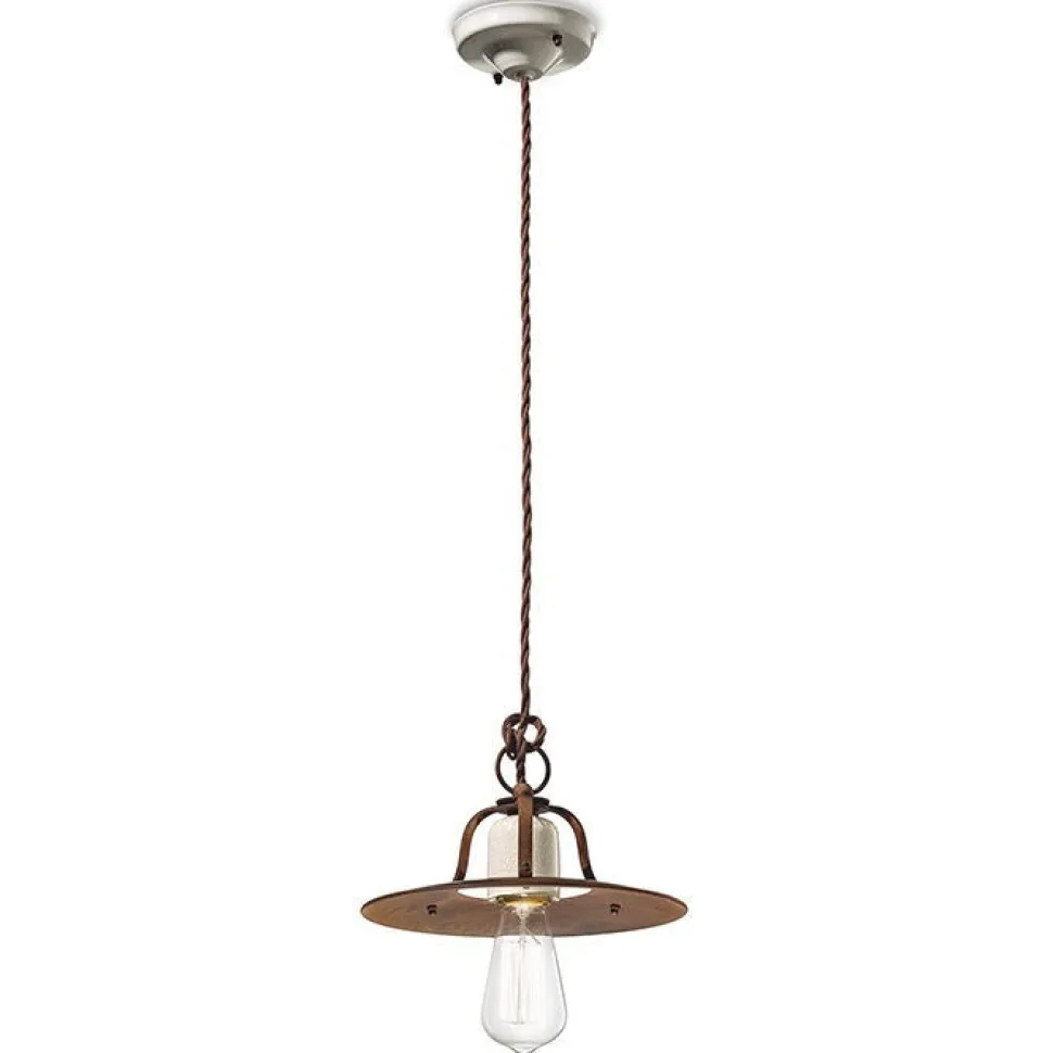 Lampada Sospesa Vintage Nicodemus: Design Italiano Per Un'Atmosfera Accogliente E Autentica.