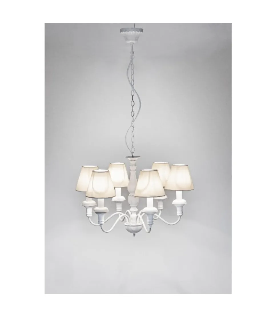 Lampadario 6Luci Stylish Bianco