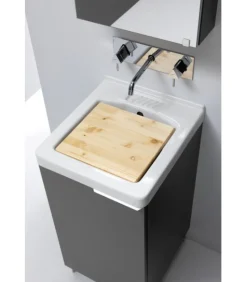 Lavanderia La11 Di Compab, Tutti Gli Elementi Essenziali Per Una Lavanderia Bella E Funzionale. Made In Italy.