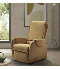 Lea Di Il Benessere, Poltrona Relax Con Morbida Seduta In Poliuretano E Solida Struttura In Ferro.