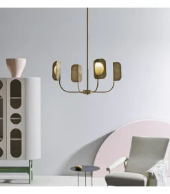 Leaf, Sospensione A 4 Luci Led