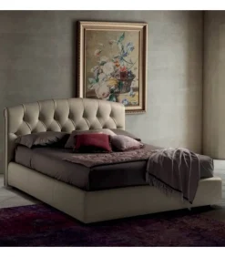 Letto Dream Con Contenitore Con Struttura Completamente Imbottita