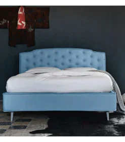 Letto Frank Imbottito E Rivestito.