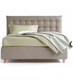 Letto Giulia Le Imbottito E Rivestito.