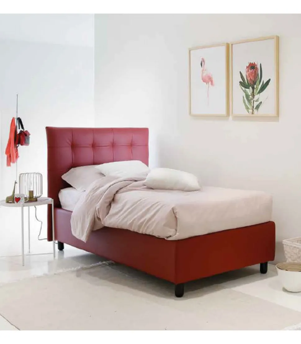 Letto Giulia Le Imbottito E Rivestito.