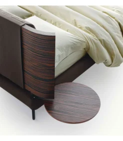 Letto Hug 01 Pillows H27, Con Tessuti Di Rivestimento Sfoderabili.