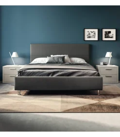 Letto Imbottito Bora Con Cuciture Trapuntate