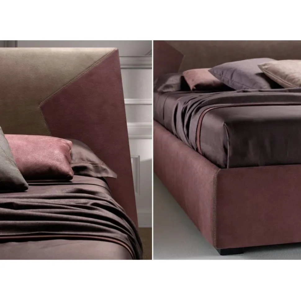 Letto Imbottito Con Contenitore J-S Con Elevata Personalizzazione