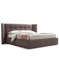 Letto Imbottito Con Contenitore E Con Testiera Trapuntata