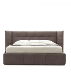 Letto Imbottito Con Contenitore E Con Testiera Trapuntata